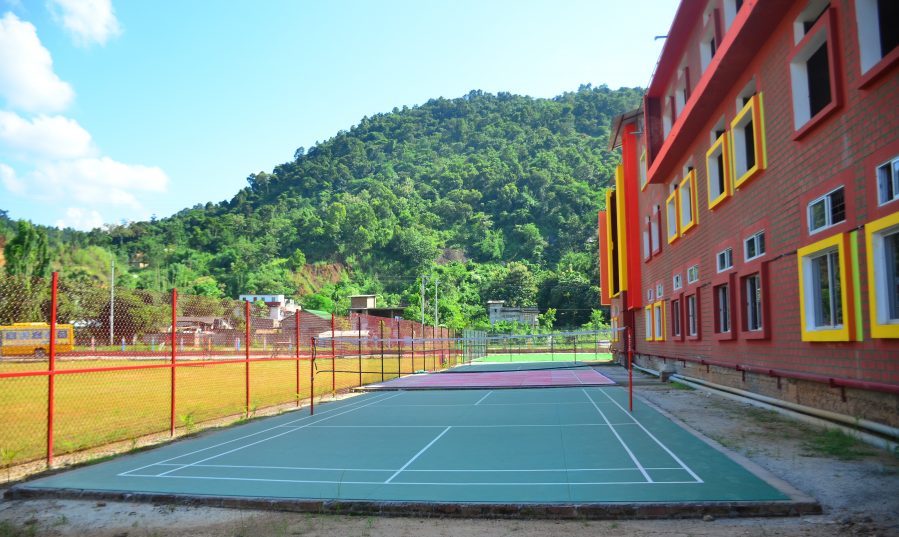 Badminton Court of Shemford Futuristic School Guwahati
